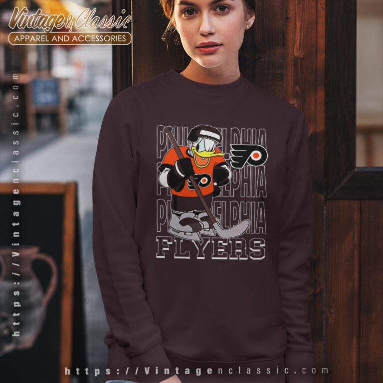 Philadelphia Flyers Donald Duck Hockey Shirt Sweatshirt Philadelphia Flyers Donald Duck Hockey Shirt Sweatshirt