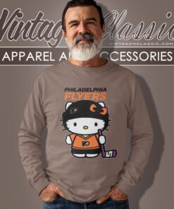 Philadelphia Flyers Hello Kitty Shirt Long Sleeve Tee