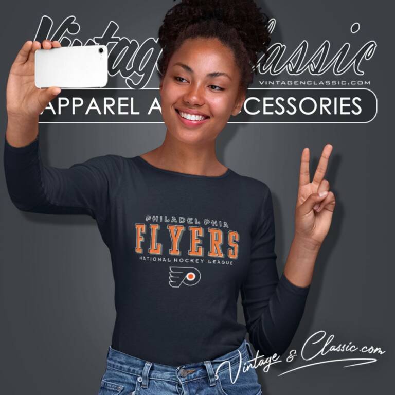 Philadelphia Flyers Pro Player Nhl Hockey Long Sleeve Tee Philadelphia Flyers Pro Player Nhl Hockey Long Sleeve Tee