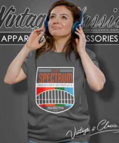 Philadelphia Flyers Sixers Retro Spectrum Women T Shirt