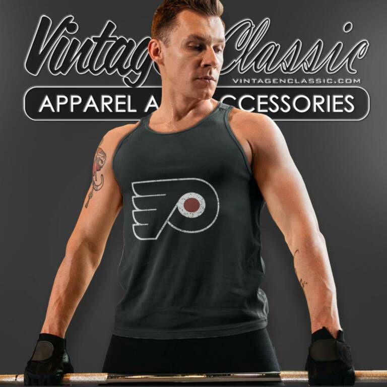 Philadelphia Flyers Vintage Retro Logo Tank Top Racerback Philadelphia Flyers Vintage Retro Logo Tank Top Racerback