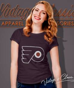 Philadelphia Flyers Vintage Retro Logo Women T Shirt