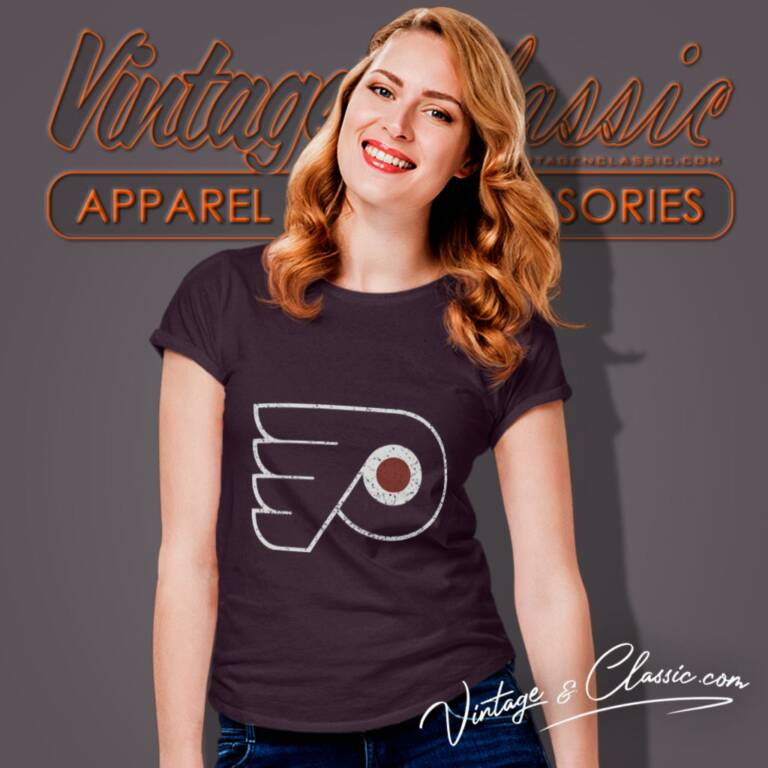 Philadelphia Flyers Vintage Retro Logo Women T Shirt Philadelphia Flyers Vintage Retro Logo Women T Shirt
