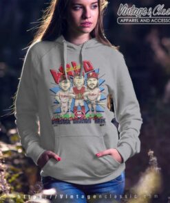 Philadelphia Phillies Dykstra Daulton Kruk Caricature Hoodie