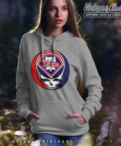 Philadelphia Phillies Grateful Dead Baseball Hoodie