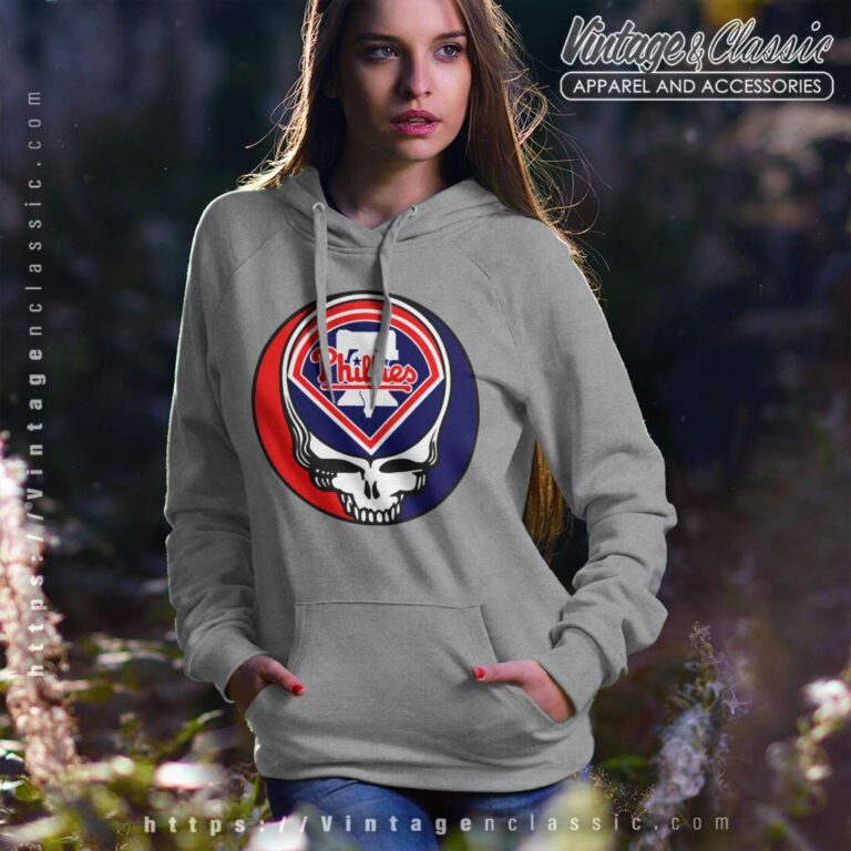 Philadelphia Phillies Grateful Dead Baseball Hoodie Philadelphia Phillies Grateful Dead Baseball Hoodie