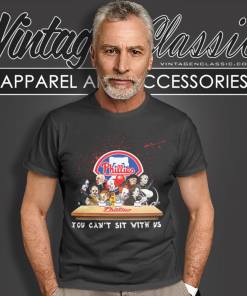 Philadelphia Phillies Horror Movie Characters You Cant Sit With Us Shirt 5 Philadelphia Phillies Horror Movie Characters You Cant Sit With Us T Shirt