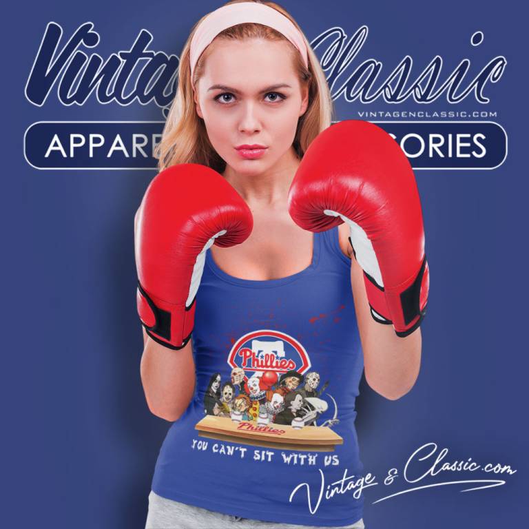 Philadelphia Phillies Horror Movie Characters You Cant Sit With Us Tank Top Racerback Philadelphia Phillies Horror Movie Characters You Cant Sit With Us Tank Top Racerback