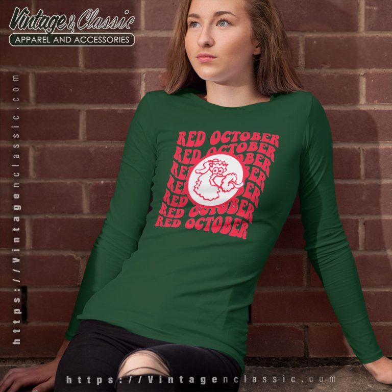 Philadelphia Phillies Red October Baseball Long Sleeve Tee Philadelphia Phillies Red October Baseball Long Sleeve Tee
