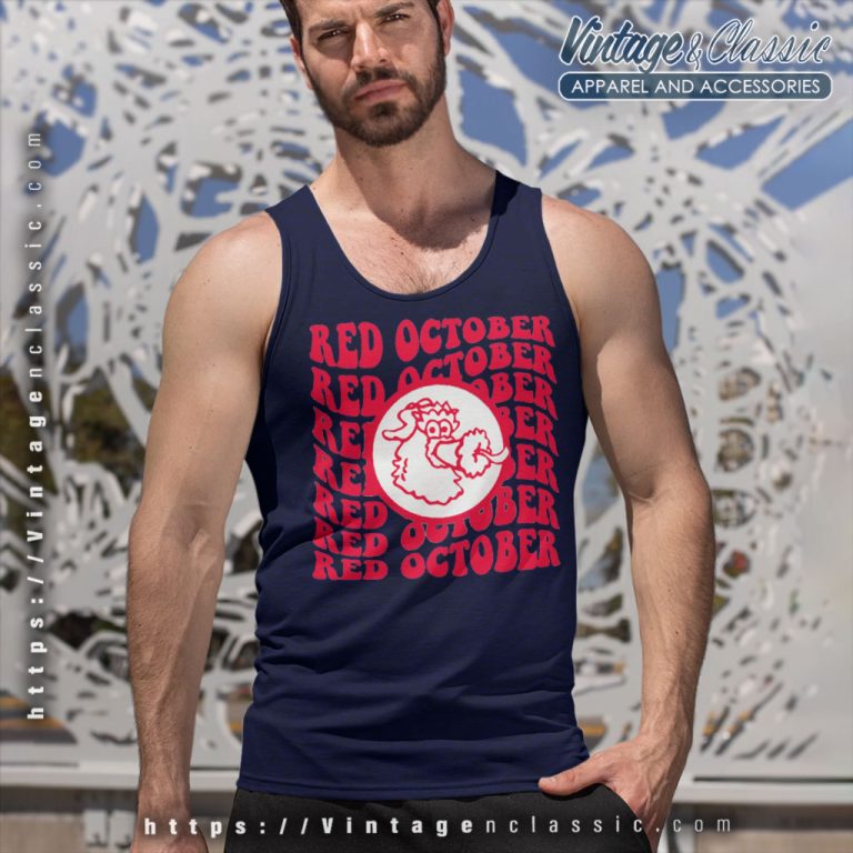 Philadelphia Phillies Red October Baseball Tank Top Racerback Philadelphia Phillies Red October Baseball Tank Top Racerback