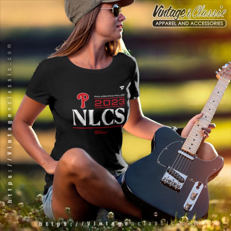 Philadelphia Phillies Shirt Fanatics Branded Black 2023 Division Series Winner Locker Room Women T Shirt Philadelphia Phillies Shirt Fanatics Branded Black 2023 Division Series Winner Locker Room Women T Shirt