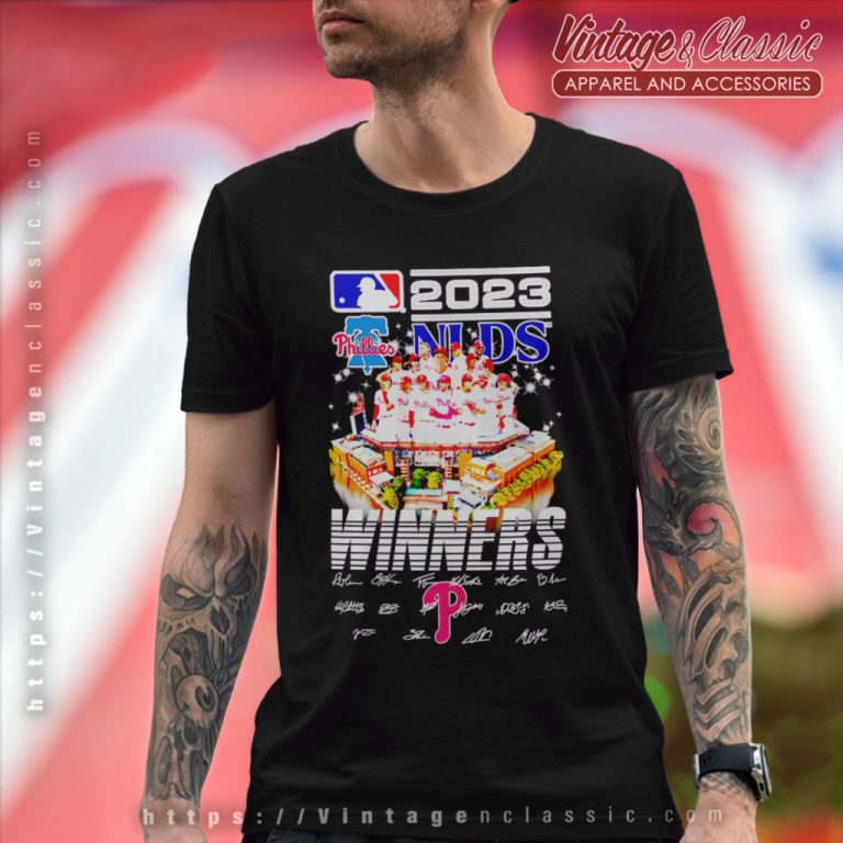 Philadelphia Phillies Shirt Nlds Winners 2023 Signatures T Shirt Philadelphia Phillies Shirt Nlds Winners 2023 Signatures T Shirt