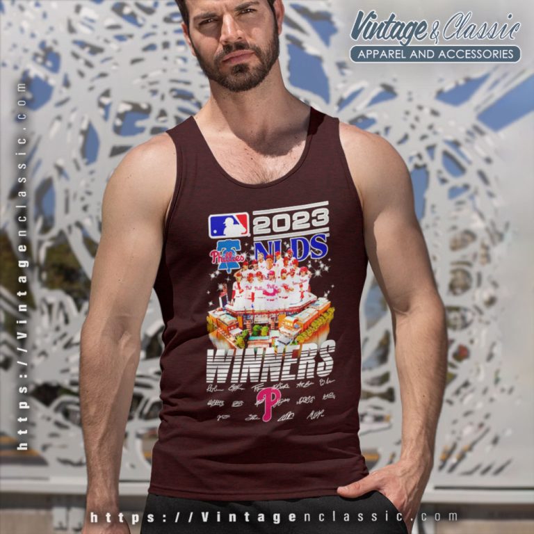 Philadelphia Phillies Shirt Nlds Winners 2023 Signatures Tank Top Racerback Philadelphia Phillies Shirt Nlds Winners 2023 Signatures Tank Top Racerback
