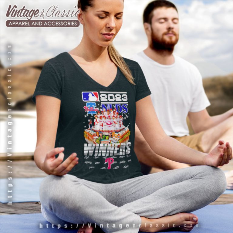 Philadelphia Phillies Shirt Nlds Winners 2023 Signatures V Neck TShirt Philadelphia Phillies Shirt Nlds Winners 2023 Signatures V Neck TShirt