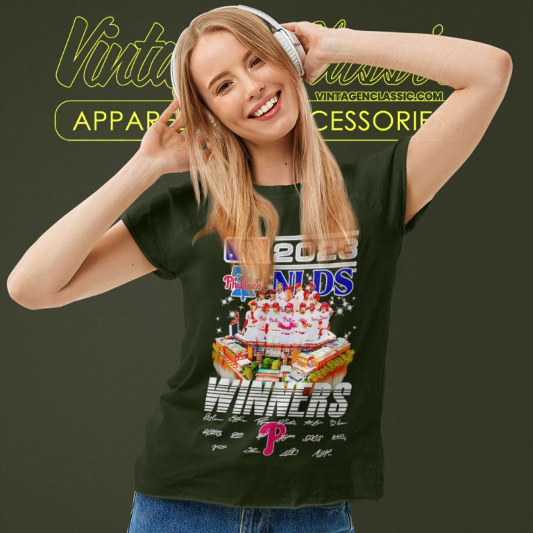 Philadelphia Phillies Shirt Nlds Winners 2023 Signatures Women T Shirt Philadelphia Phillies Shirt Nlds Winners 2023 Signatures Women T Shirt