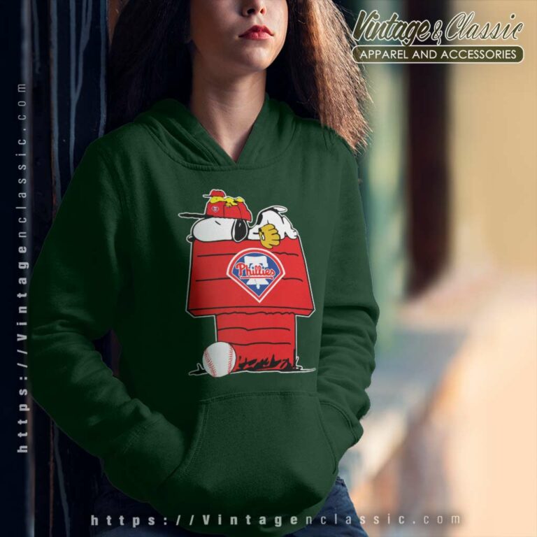 Philadelphia Phillies Snoopy And Woodstock Resting Together Hoodie Philadelphia Phillies Snoopy And Woodstock Resting Together Hoodie