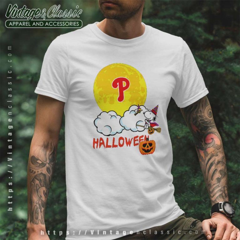Philadelphia Phillies Snoopy Halloween T Shirt Philadelphia Phillies Snoopy Halloween T Shirt