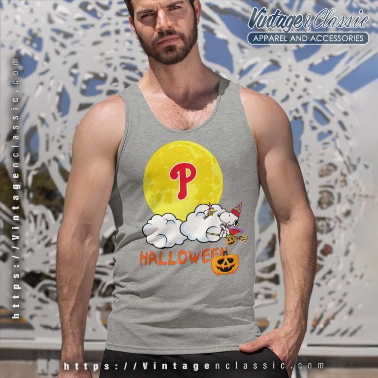 Philadelphia Phillies Snoopy Halloween Tank Top Racerback Philadelphia Phillies Snoopy Halloween Tank Top Racerback