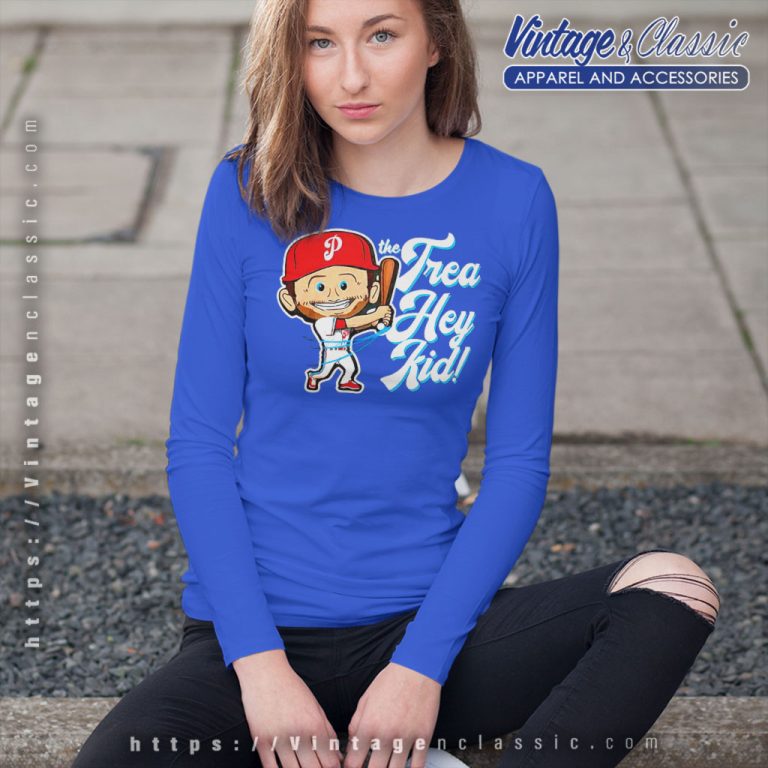 Philadelphia Phillies The Trea Hey Kid Long Sleeve Tee Philadelphia Phillies The Trea Hey Kid Long Sleeve Tee