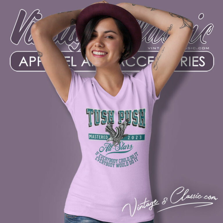 Philadelphia Tush Push Shirt Brotherly Shove V Neck TShirt 1 Philadelphia Tush Push Shirt Brotherly Shove V Neck TShirt 1