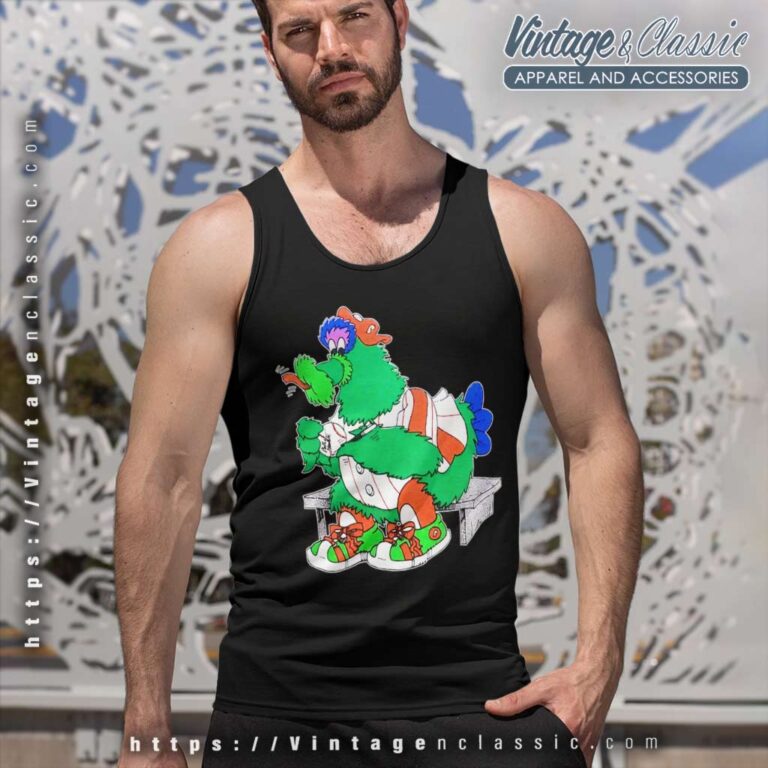 Phillie Phanatic Philadelphia Phillies Mascot Tank Top Racerback Phillie Phanatic Philadelphia Phillies Mascot Tank Top Racerback