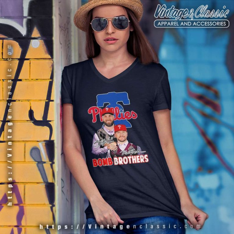 Phillies Bomb Brothers Signature V Neck TShirt Phillies Bomb Brothers Signature V Neck TShirt