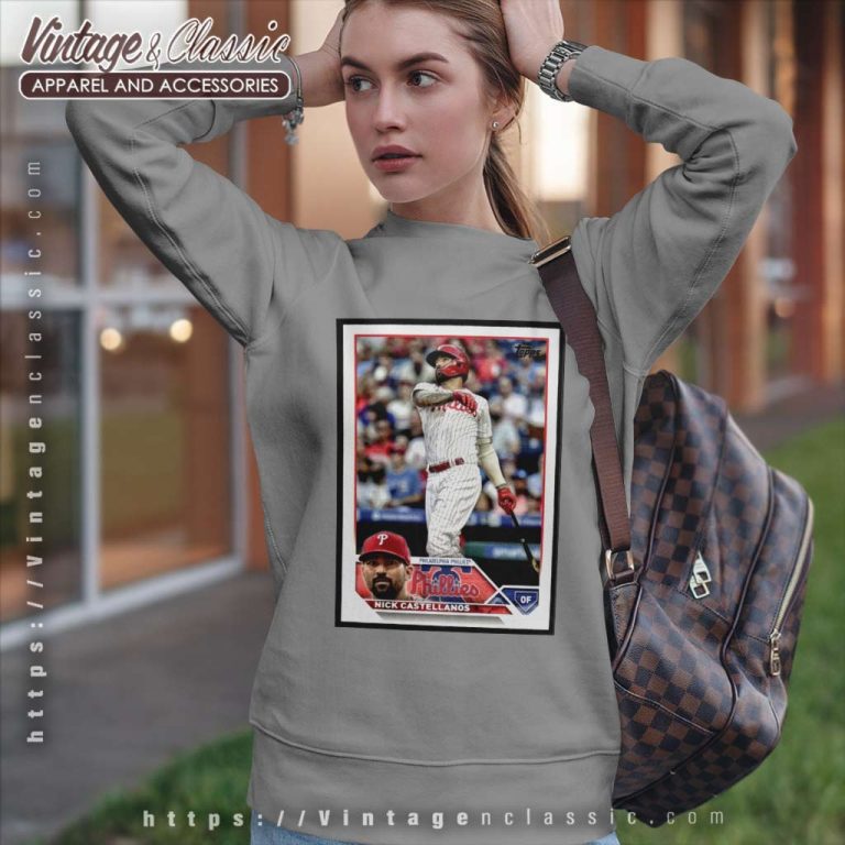Phillies Nick Castellanos 2023 Topps Series Sweatshirt Phillies Nick Castellanos 2023 Topps Series Sweatshirt