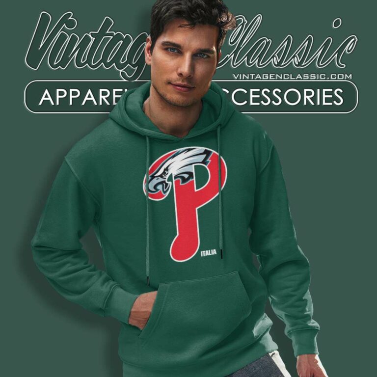 Phillies Philadelphia Eagles Italia Logo Hoodie Phillies Philadelphia Eagles Italia Logo Hoodie
