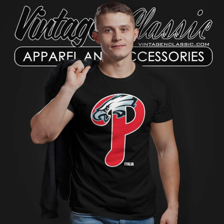 Phillies Philadelphia Eagles Italia Logo T Shirt Phillies Philadelphia Eagles Italia Logo T Shirt