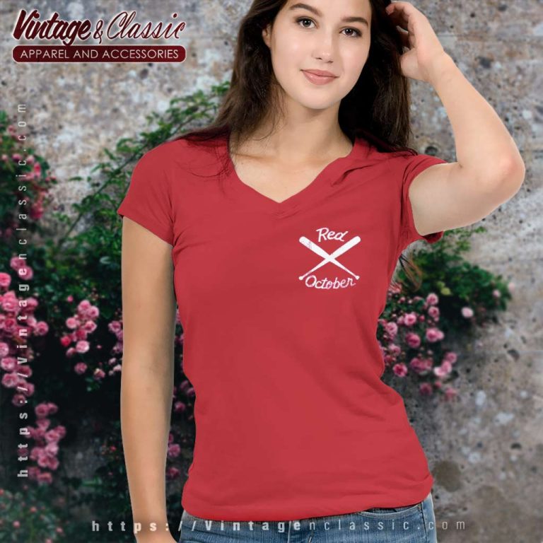Phillies Red October 2023 V Neck TShirt Phillies Red October 2023 V Neck TShirt