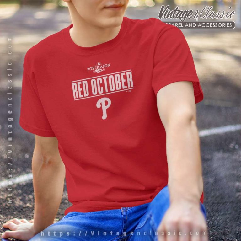 Phillies Red October Postseason 2023 T Shirt Phillies Red October Postseason 2023 T Shirt