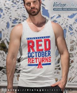 Phillies Red October Returns Tank Top Racerback