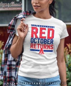 Phillies Red October Returns Women TShirt