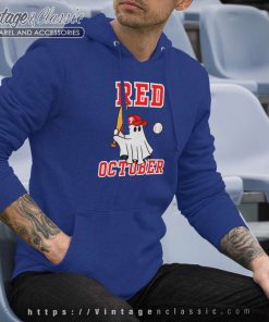 Phillies Red October Shirt Boo Halloween Hoodie