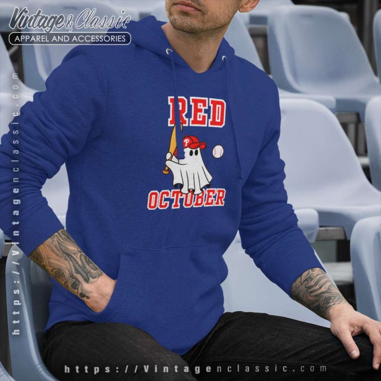 Phillies Red October Shirt Boo Halloween Hoodie Phillies Red October Shirt Boo Halloween Hoodie