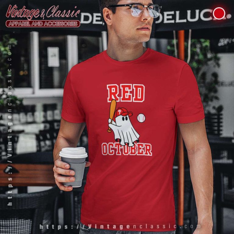 Phillies Red October Shirt Boo Halloween T Shirt Phillies Red October Shirt Boo Halloween T Shirt