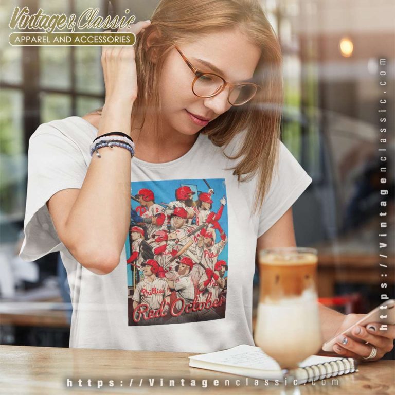 Phillies Red October Shirt Gift For Fans Women TShirt Phillies Red October Shirt Gift For Fans Women TShirt