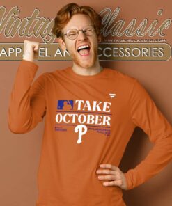 Phillies Red October Shirt Philadelphia Phillies 2023 Postseason Long Sleeve Tee