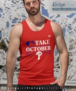 Phillies Red October Shirt Philadelphia Phillies 2023 Postseason Tank Top Racerback