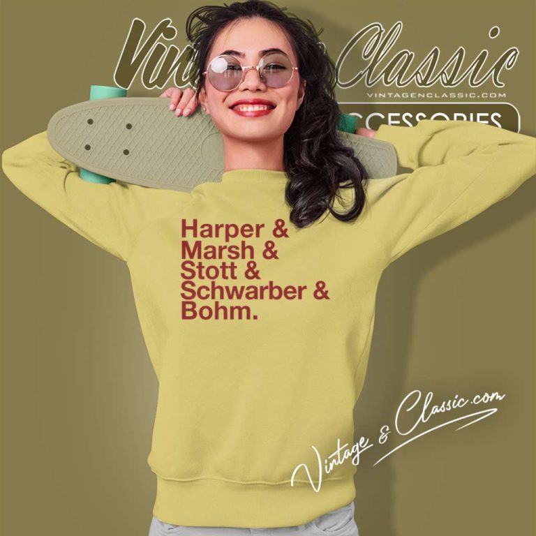 Philly Baseball Lineup Red October Sweatshirt Philly Baseball Lineup Red October Sweatshirt