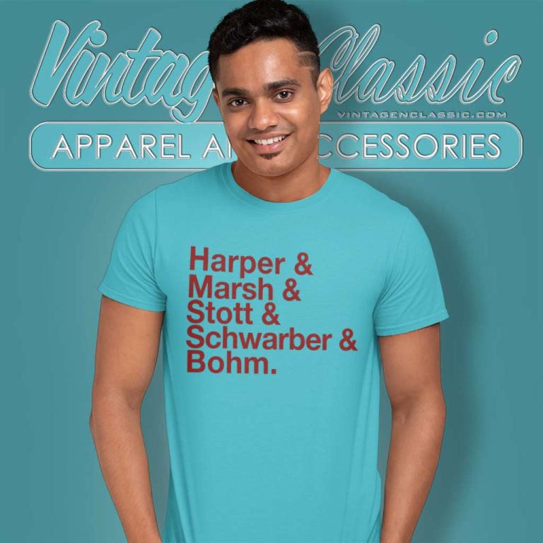 Philly Baseball Lineup Red October T Shirt Philly Baseball Lineup Red October T Shirt