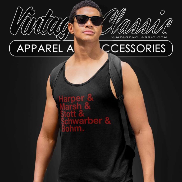 Philly Baseball Lineup Red October Tank Top Racerback Philly Baseball Lineup Red October Tank Top Racerback