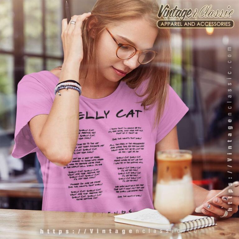 Phoebe Buffay Smelly Cat Lyrics Women TShirt Phoebe Buffay Smelly Cat Lyrics Women TShirt
