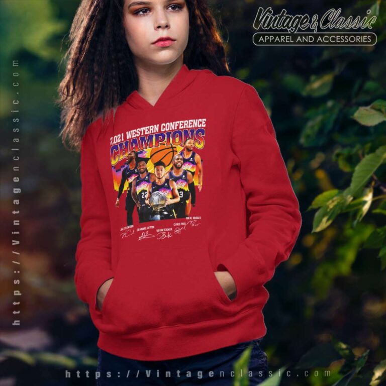 Phoenix Suns 2021 Western Conference Signatures Hoodie Phoenix Suns 2021 Western Conference Signatures Hoodie