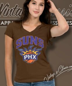 Phoenix Suns Basketball Logo V Neck TShirt