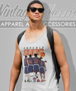 Phoenix Suns Devin Booker Kevin Durant Deandre Ayton And Chris Paul Signature Tank Top Racerback