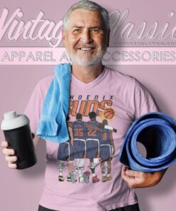 Phoenix Suns Devin Booker Kevin Durant Deandre Ayton And Chris Paul Signature V Neck TShirt