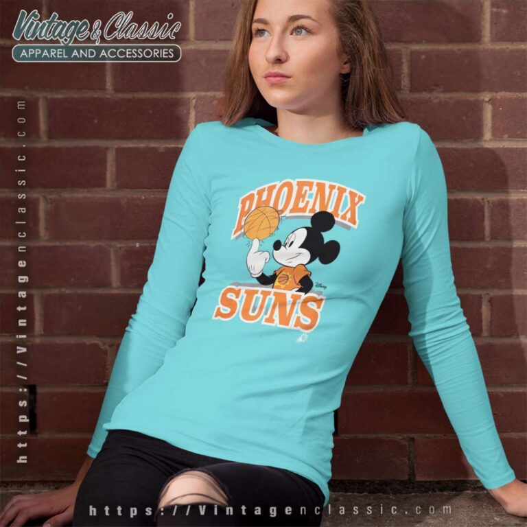 Phoenix Suns Disney Mickey Team Spirit Long Sleeve Tee Phoenix Suns Disney Mickey Team Spirit Long Sleeve Tee