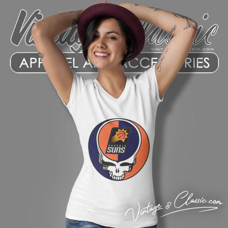 Phoenix Suns Grateful Dead Steal Your Face V Neck TShirt Phoenix Suns Grateful Dead Steal Your Face V Neck TShirt