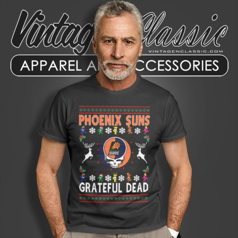 Phoenix Suns Grateful Dead Ugly Christmas T Shirt Phoenix Suns Grateful Dead Ugly Christmas T Shirt